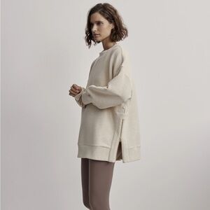 Varley • Mae boyfriend sweat - oatmeal